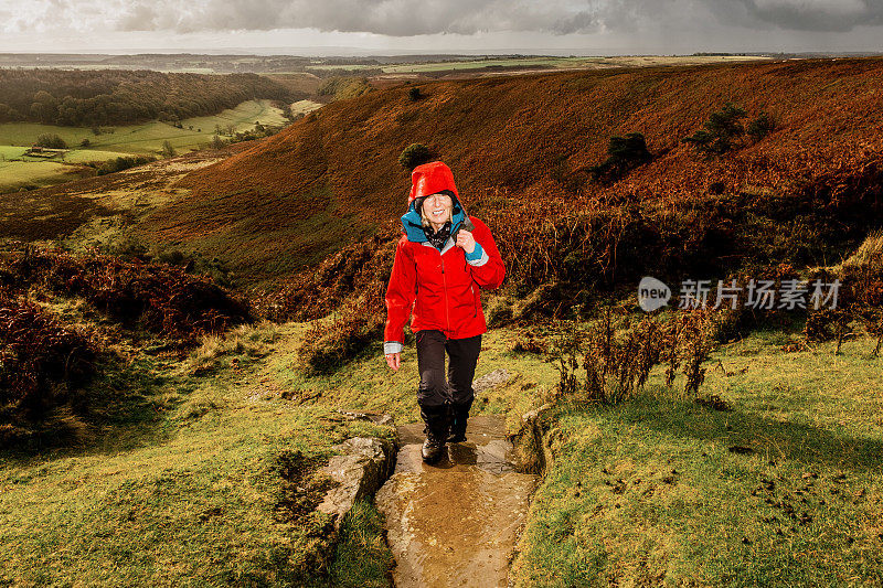 Horcum Hike洞，约克郡，英格兰